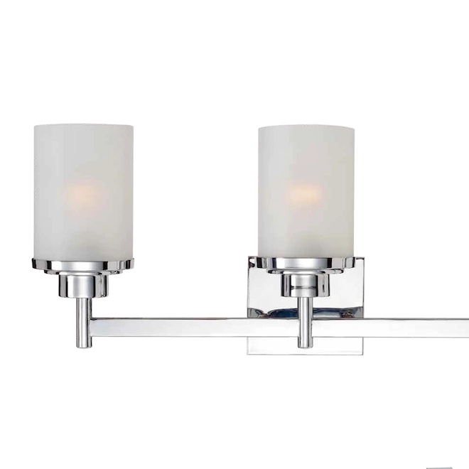 3-Light Vanity Light and Bathroom Accessories Set - Chrome 4 3-Light Vanity Light and Bathroom Accessories Set - Chrome - Image 2