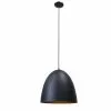 Dome Pendant Light - 1 Light - 15.75" x 16" - Metal - Black -Project Source Shop 08385055 L
