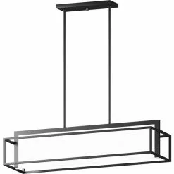 Project Source 25 W LED Pendant Light - Black Finish - White Acrylic Shade - 1100 lm - Dimmable