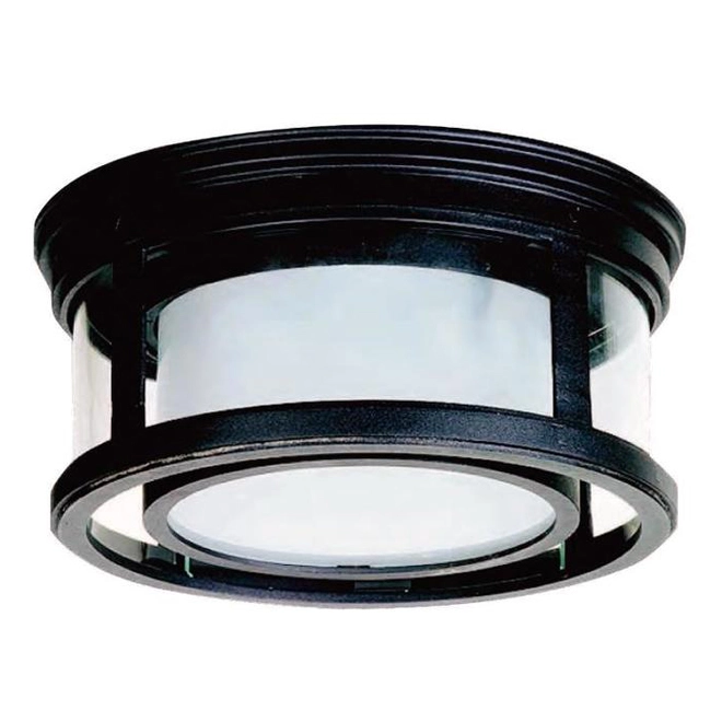 Project Source 1-Light Flush Mount 12-in x 5.25-in Black 3 Project Source 1-Light Flush Mount 12-in x 5.25-in Black
