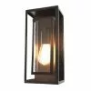 Project Source Outdoor Wall Lantern - 14-in - Black Metal and Glass -Project Source Shop 08385090 L