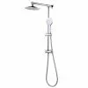 Project Source Shower Column - Adjustable Height - Round Head - Chrome -Project Source Shop 14925026 L