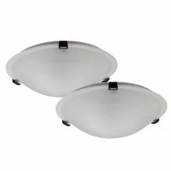 Uberhaus Traditional Ceiling Fixtures - 60-W - 12-in - Bronze - Set of 2