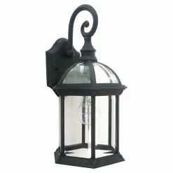 Uberhaus Wall Lantern - 8 3/8-in - Rusty Finish Flat Black