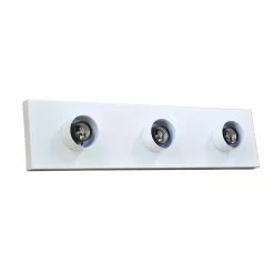 Vanity Light - 3 Lights - 18" - Steel - White