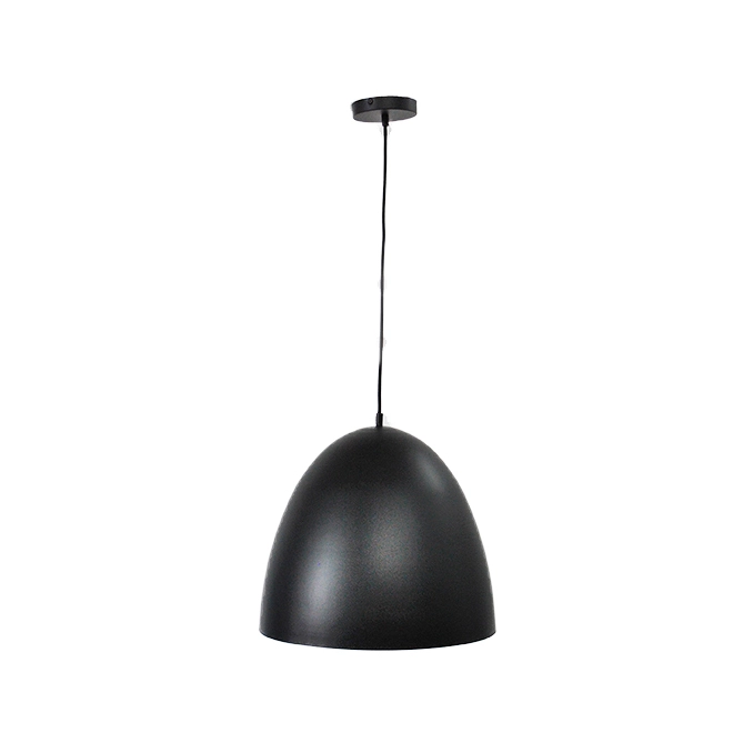 Dome Pendant Light - 1 Light - 15.1" x 16.8" - Steel - Black 3 Dome Pendant Light - 1 Light - 15.1" x 16.8" - Steel - Black