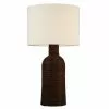 Project Source Table Lamp - Rattan and Fabric - 13.75-in - Brown and White -Project Source Shop 45095000 L