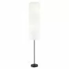 Project Source Floor Lamp with Rice Paper Shade - 69.75-in - Matte Black -Project Source Shop 63745002 L