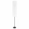 Project Source Floor Lamp with Rice Paper Shade - 69.75-in - Matte Black -Project Source Shop 63745002b L