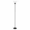 Project Source Floor Lamp with Frosted Shade - 72-in - White and Black -Project Source Shop 63745007b L