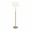 Project Source Floor Lamp with Marble Accent - 62-in - Metal - Antique Brass -Project Source Shop 63745010b L