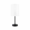Project Source Table Lamp - 18-in - Rice Paper and Plastic - Matte Black and White -Project Source Shop 63745015b L