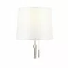 Project Source Table Lamps - Metal and Linen - 20-in - Brushed Nickel and White - Set of 2 -Project Source Shop 63745019d L