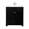 Project Source Dunaway Bathroom Vanity - 30-in - 2-Door - Espresso