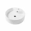 Sink Vessel - Oval - 18.11-in x 18.11-in x 7.6-in - White 2 Sink Vessel - Oval - 18.11-in x 18.11-in x 7.6-in - White -Project Source Shop 78195085 L