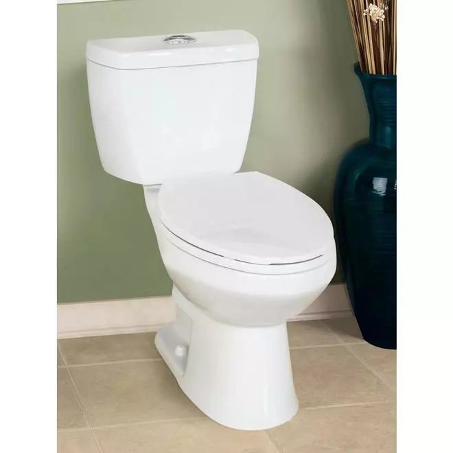 Project Source Evalin 2-Piece Toilet - Dual Flush - 4.1-L/6-L 4 Project Source Evalin 2-Piece Toilet - Dual Flush - 4.1-L/6-L - Image 2