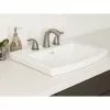 Project Source Cavallie Square Drop-in Sink - Porcelain -Project Source Shop 78195096d L
