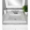 Project Source Castille Square Drop-in Sink - Vitreous China -Project Source Shop 78195099d L