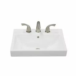 Project Source Lanvin Rectangular Drop-in Sink - Porcelain