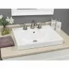Project Source Lanvin Rectangular Drop-in Sink - Porcelain -Project Source Shop 78195100c L