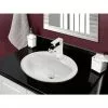 Project Source Velsen Round Drop-in Lavatory - Vitreous China -Project Source Shop 78195102b L