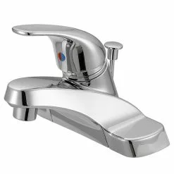 Project Source Lavatory Faucet - Polished Chrome - 1 Handle - Transitional