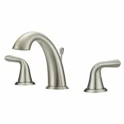 Project Source Bathroom Faucet - Brushed Nickel - 2 Handles - Transitional