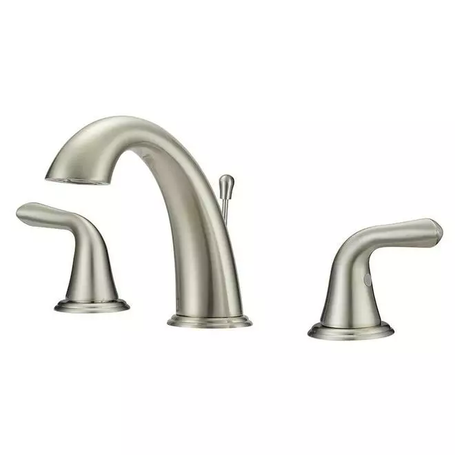 Project Source Bathroom Faucet - Brushed Nickel - 2 Handles - Transitional 3 Project Source Bathroom Faucet - Brushed Nickel - 2 Handles - Transitional